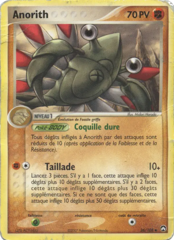Carte Pokémon Anorith 26