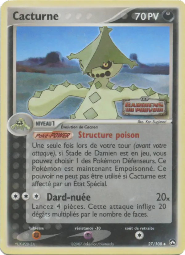Carte Pokémon Cacturne 27