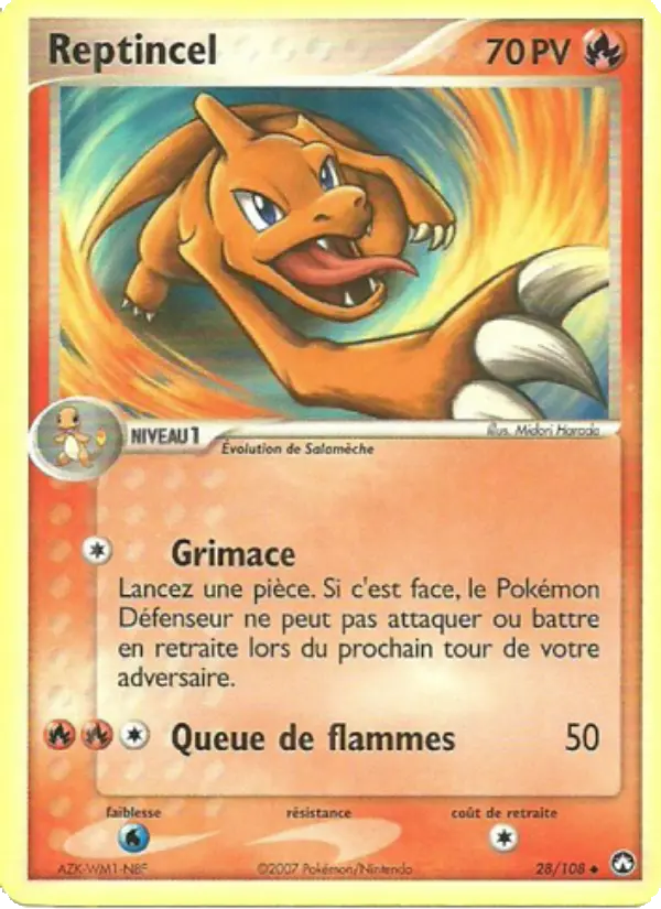 Carte Pokémon Reptincel 28