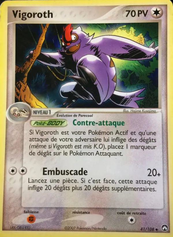 Carte Pokémon Vigoroth 41