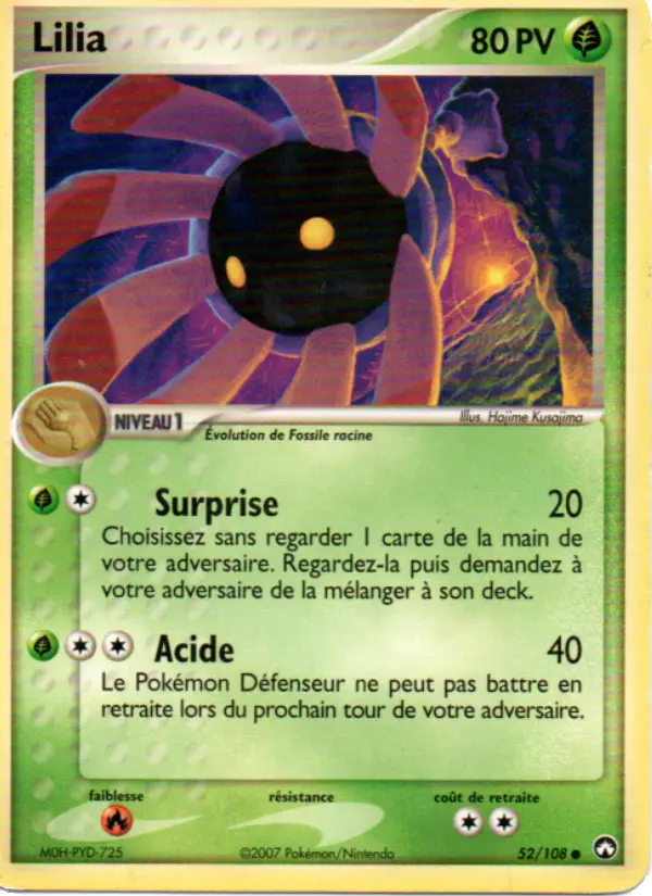 Carte Pokémon Lilia 52