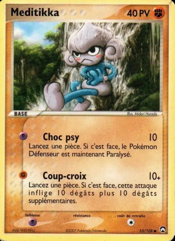 Carte Pokémon Meditikka 55