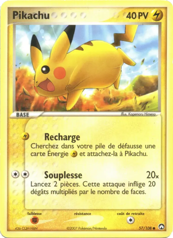 Carte Pokémon Pikachu 57