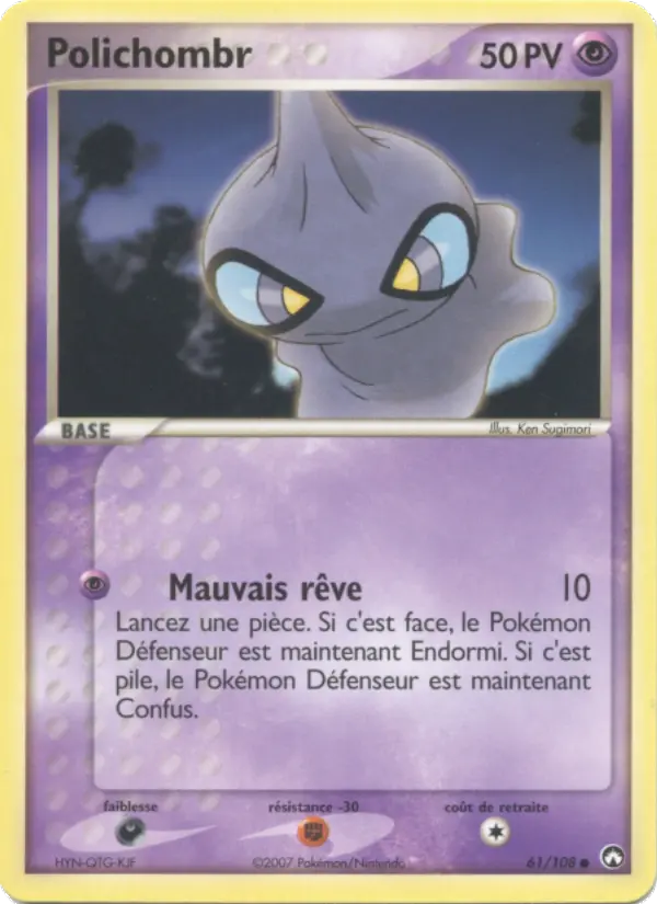 Carte Pokémon Polichombr 61
