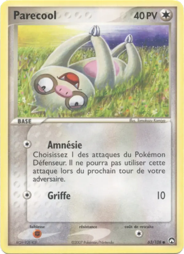 Carte Pokémon Parecool 63
