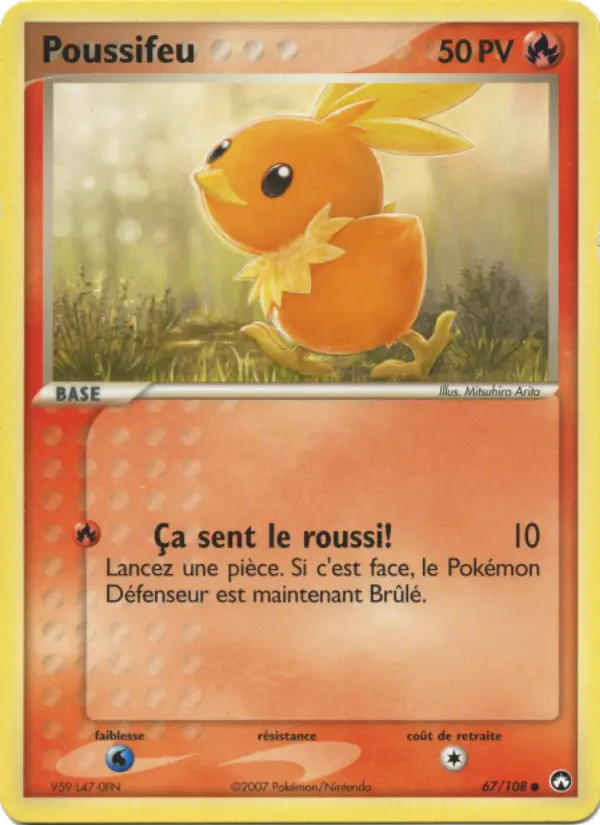 Carte Pokémon Poussifeu 67