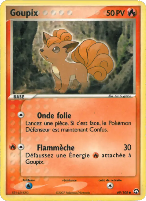Carte Pokémon Goupix 69