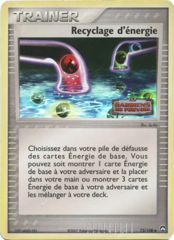 Carte Pokémon Recyclage d'énergie 73