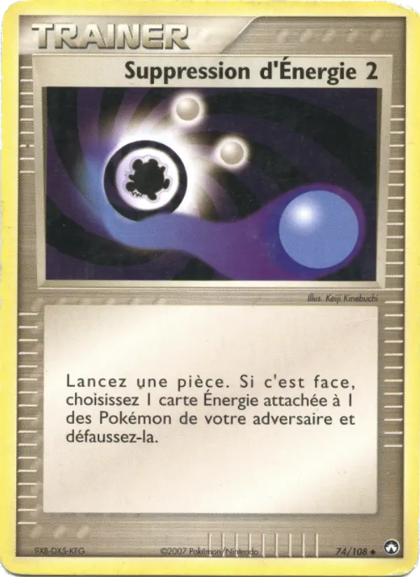 Carte Pokémon Suppression d'Énergie 2 74