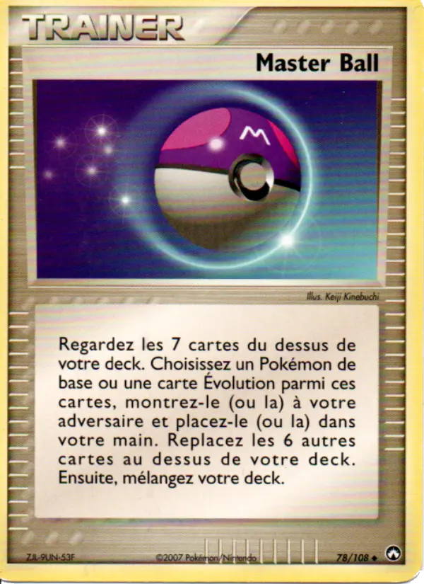 Carte Pokémon Master Ball 78