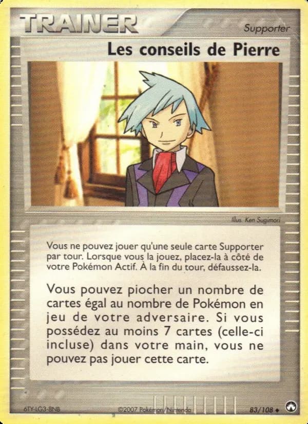 Carte Pokémon Les conseils de Pierre 83