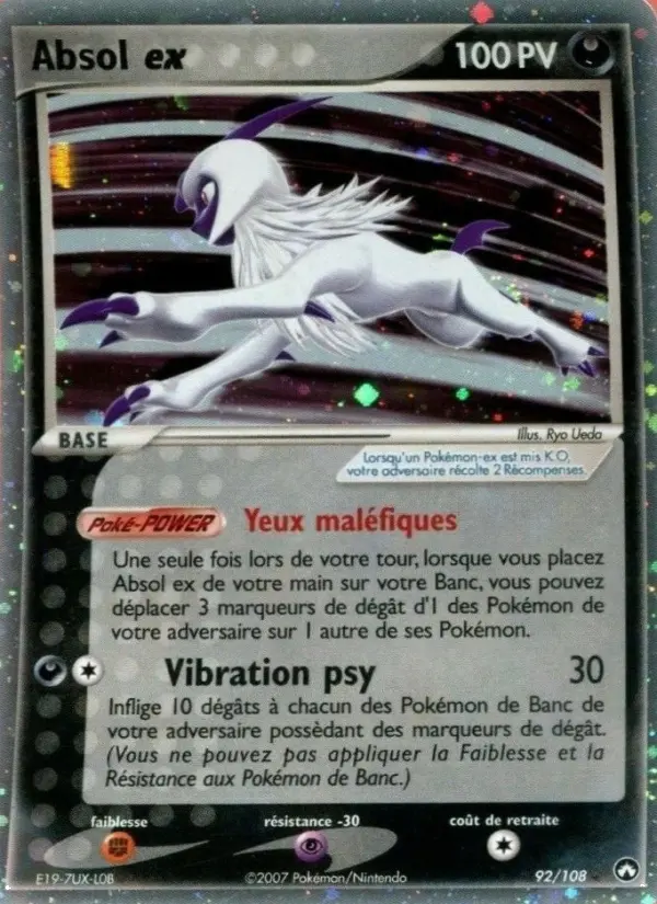 Carte Pokémon Absol ex 92