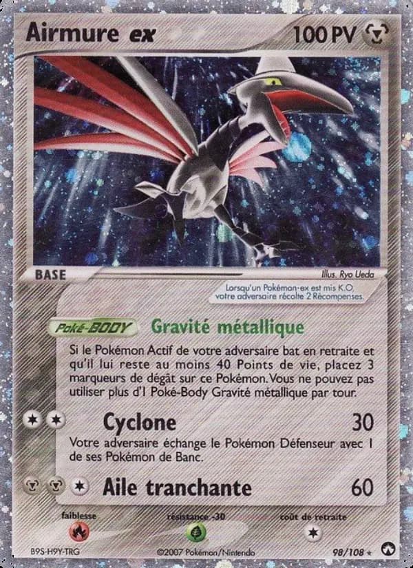 Carte Pokémon Airmure ex 98