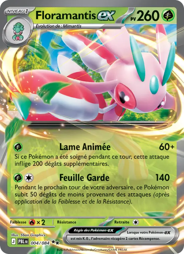 Carte Pokémon Floramantis-ex 004