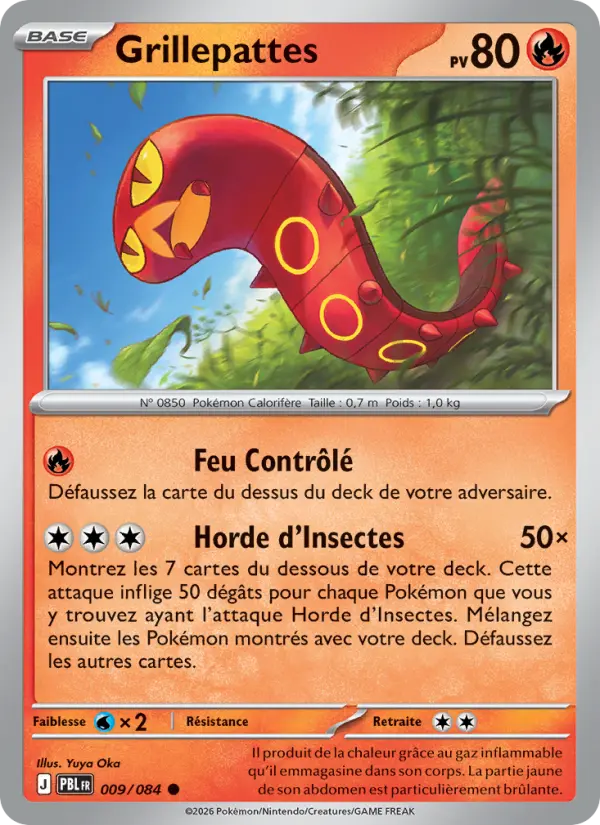 Carte Pokémon Grillepattes 009