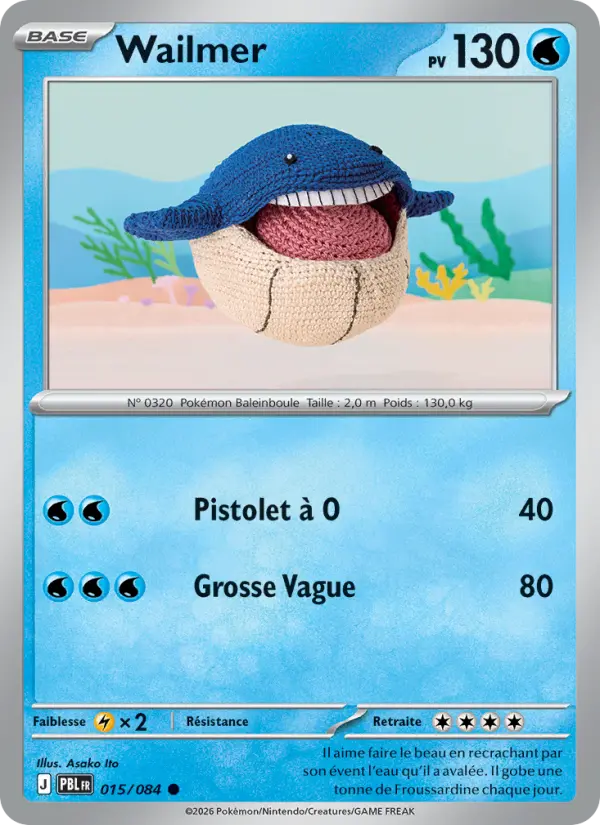 Carte Pokémon Wailmer 015