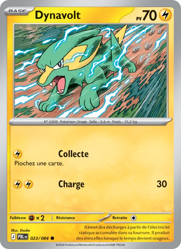 Carte Pokémon Dynavolt 023