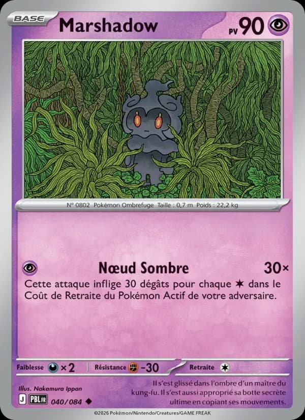 Carte Pokémon Marshadow 040