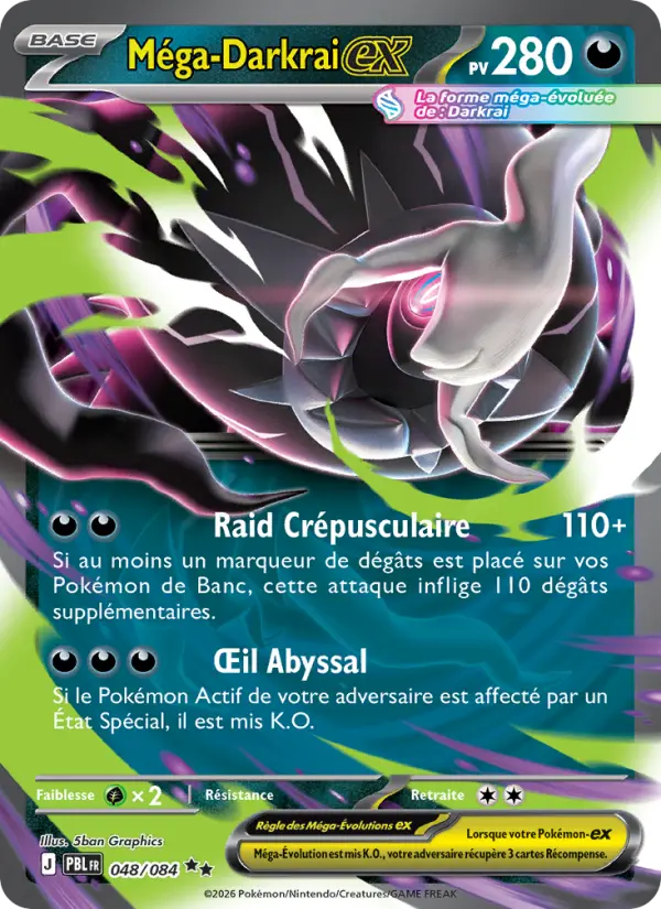 Carte Pokémon Méga-Darkrai-ex 048