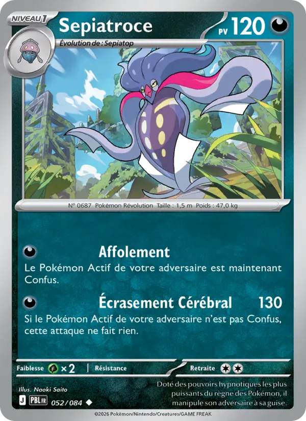 Carte Pokémon Sepiatroce 052