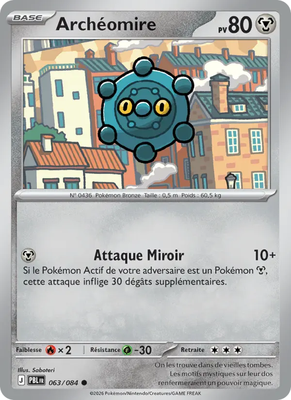 Carte Pokémon Archéomire 063
