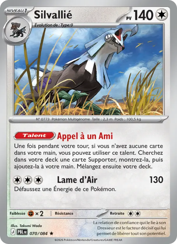 Carte Pokémon Silvallié 070