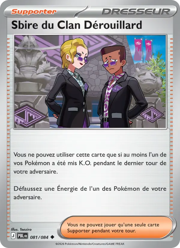Carte Pokémon Sbire du Clan Dérouillard 081