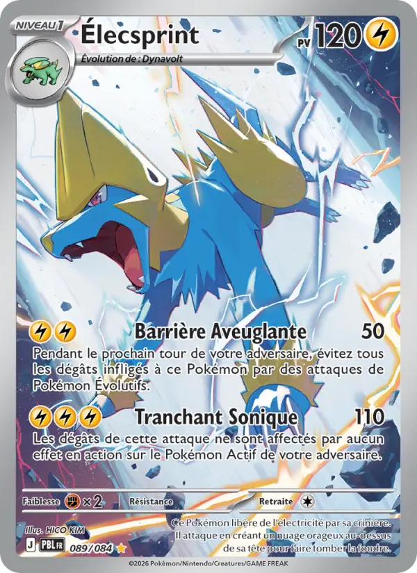 Carte Pokémon Élecsprint 089