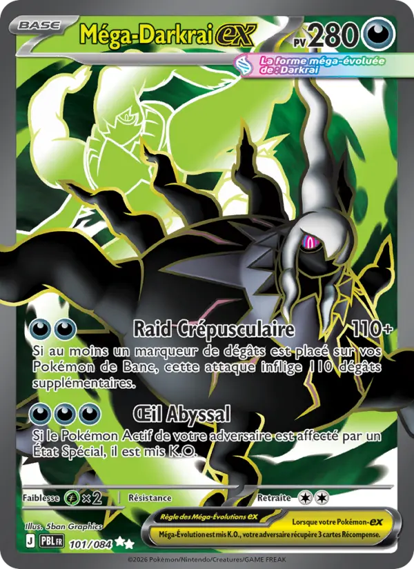 Carte Pokémon Méga-Darkrai-ex 101