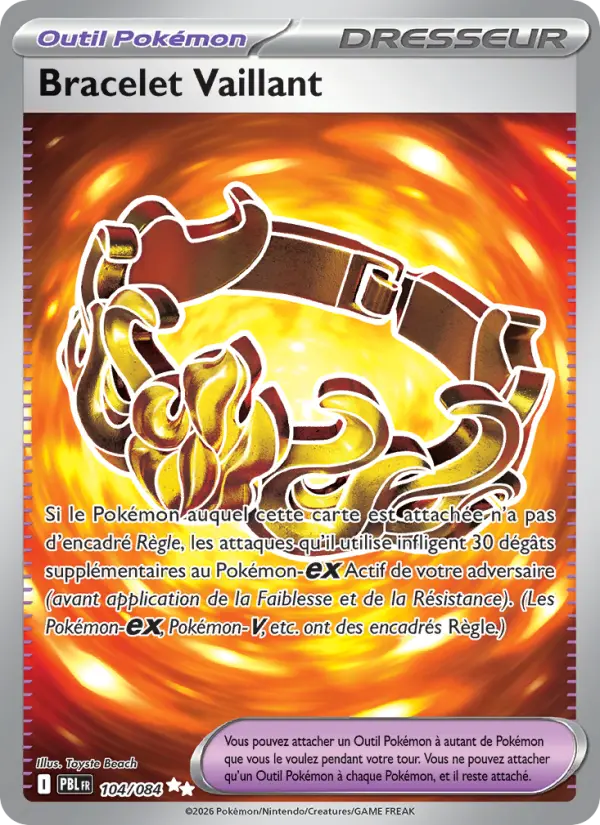 Carte Pokémon Bracelet Vaillant 104