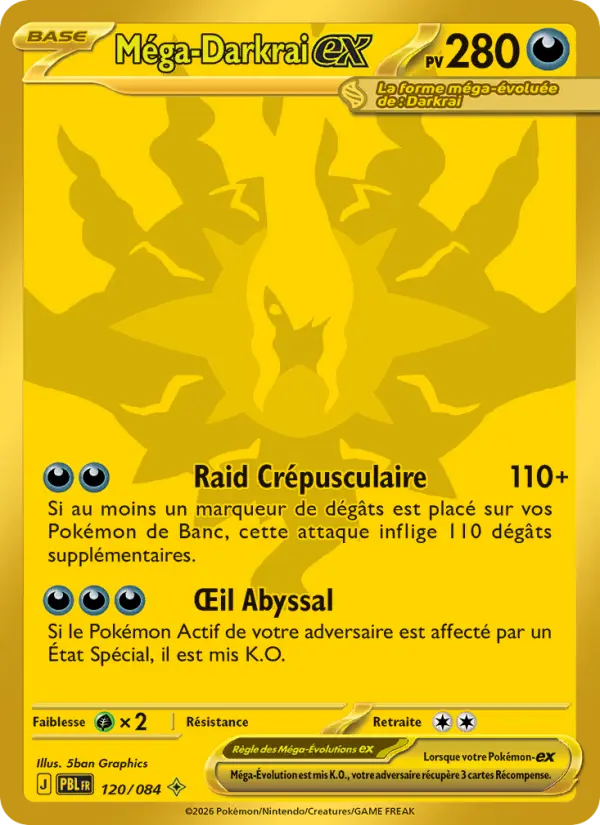 Carte Pokémon Méga-Darkrai-ex 120