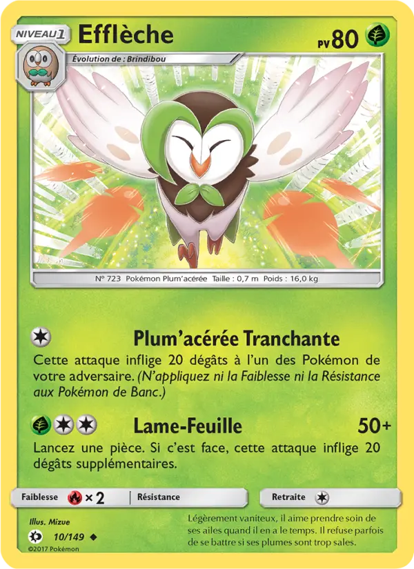 Carte Pokémon Efflèche 10