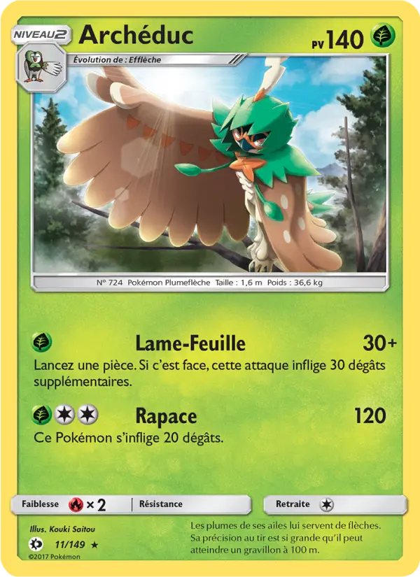Carte Pokémon Archéduc 11
