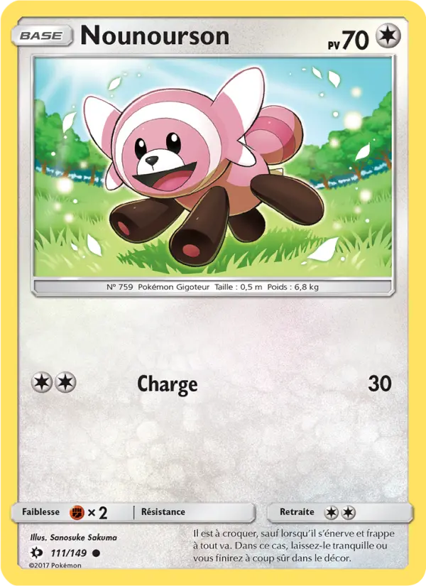 Carte Pokémon Nounourson 111
