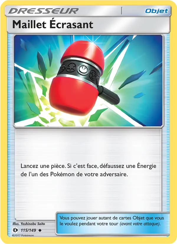 Carte Pokémon Maillet Écrasant 115
