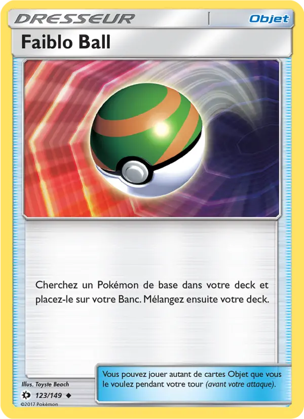 Carte Pokémon Faiblo Ball 123
