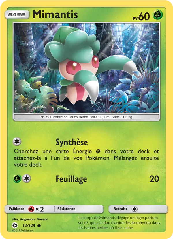 Carte Pokémon Mimantis 14