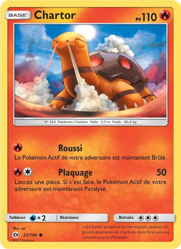 Carte Pokémon Chartor 23