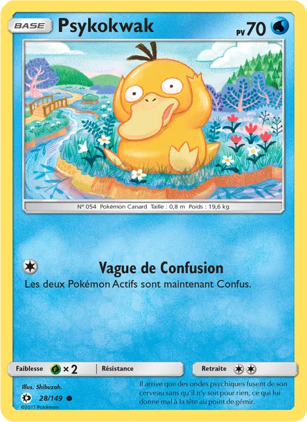 Carte Pokémon Psykokwak 28