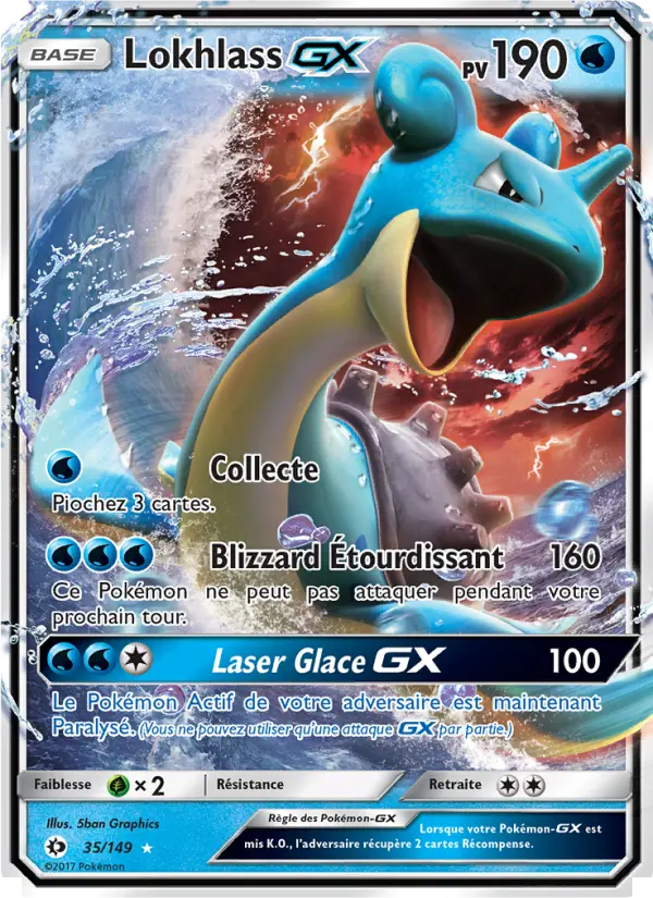 Carte Pokémon Lokhlass GX 35