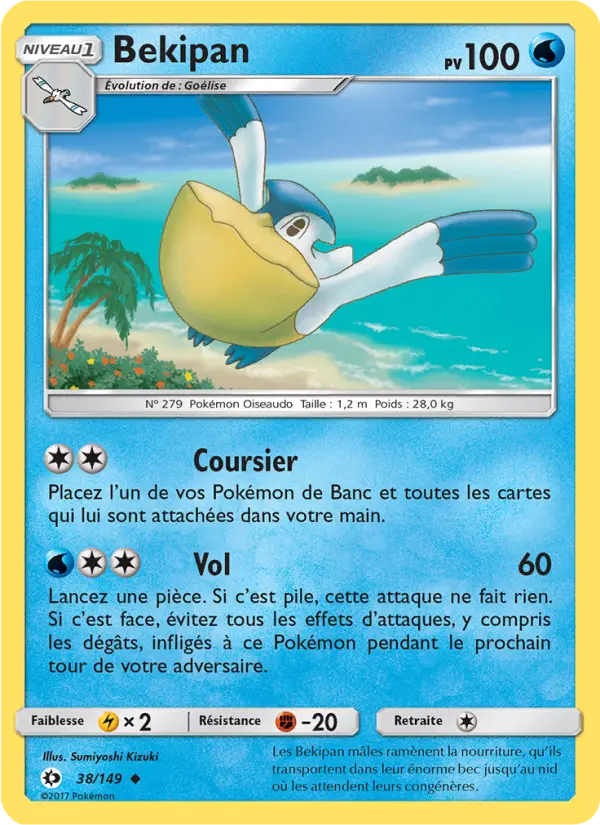 Carte Pokémon Bekipan 38