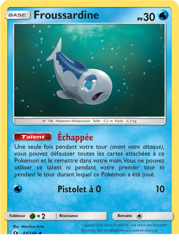 Carte Pokémon Froussardine 44