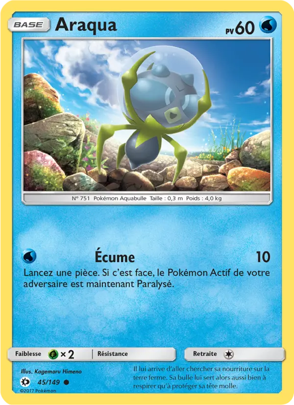 Carte Pokémon Araqua 45