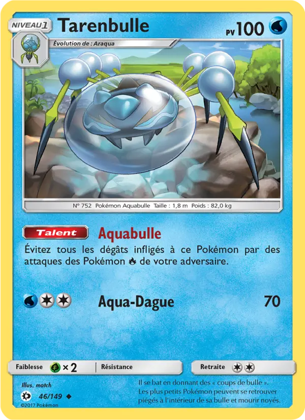 Carte Pokémon Tarenbulle 46