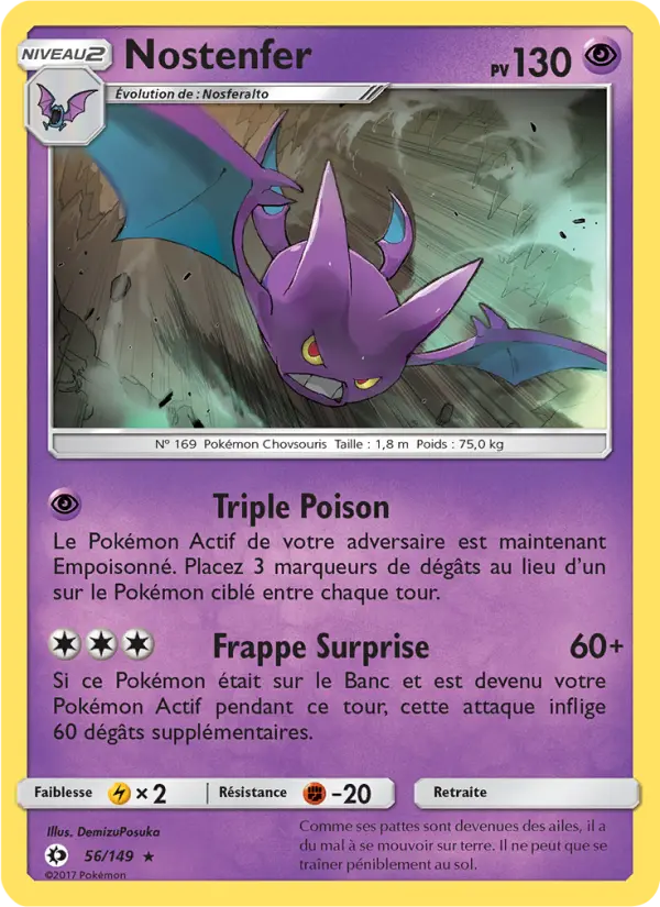 Carte Pokémon Nostenfer 56