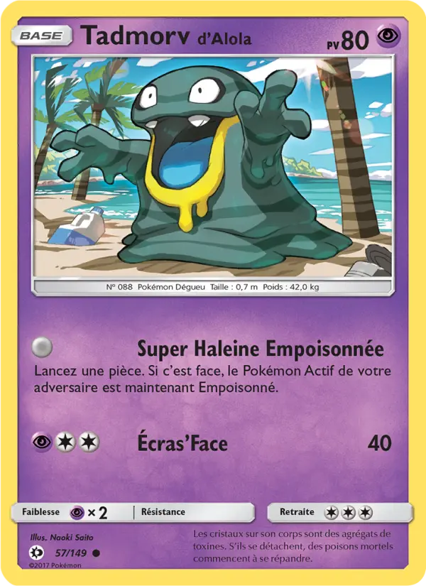 Carte Pokémon Tadmorv d’Alola 57