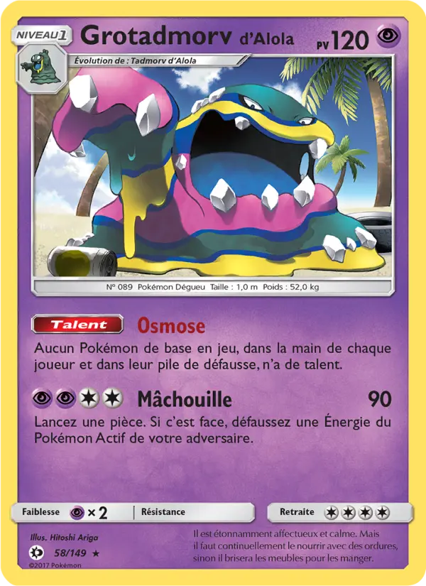 Carte Pokémon Grotadmorv d’Alola 58