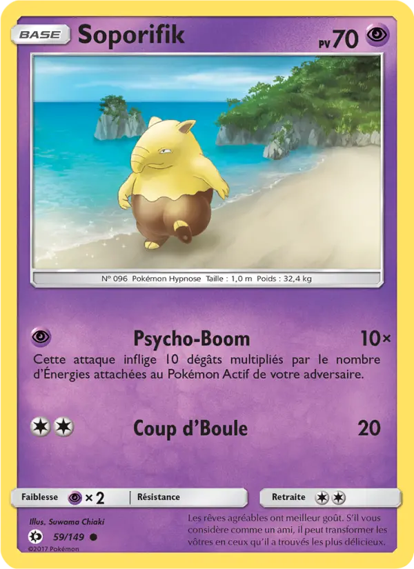 Carte Pokémon Soporifik 59