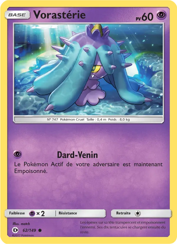 Carte Pokémon Vorastérie 62