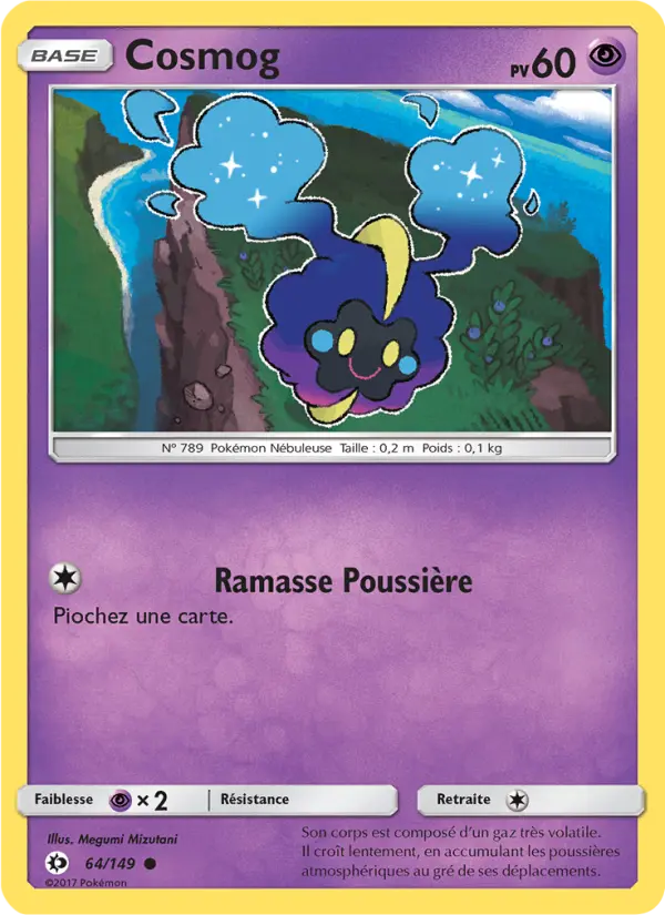 Carte Pokémon Cosmog 64